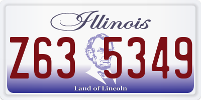 IL license plate Z635349
