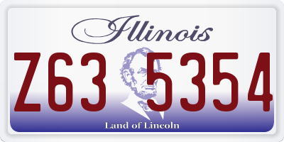 IL license plate Z635354