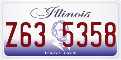 IL license plate Z635358