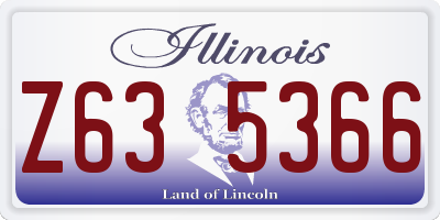 IL license plate Z635366
