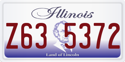 IL license plate Z635372