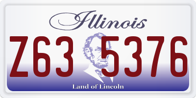IL license plate Z635376