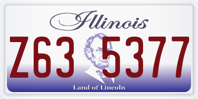IL license plate Z635377