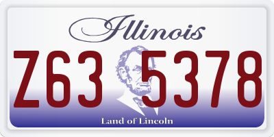 IL license plate Z635378