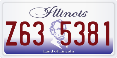IL license plate Z635381