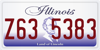 IL license plate Z635383