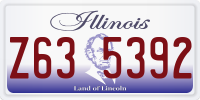 IL license plate Z635392
