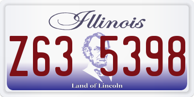 IL license plate Z635398