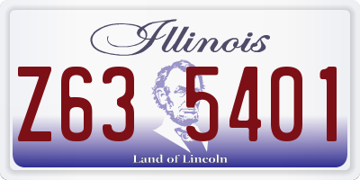 IL license plate Z635401