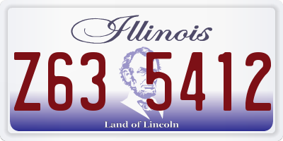 IL license plate Z635412