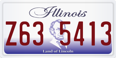 IL license plate Z635413