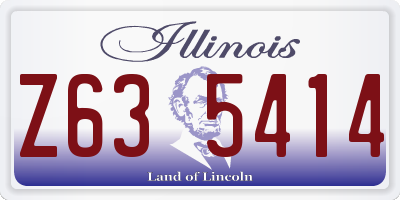 IL license plate Z635414