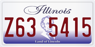 IL license plate Z635415