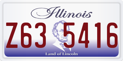 IL license plate Z635416