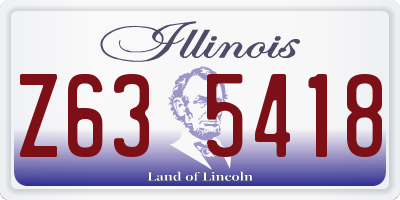 IL license plate Z635418