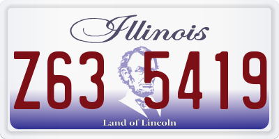 IL license plate Z635419