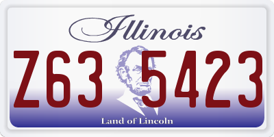 IL license plate Z635423