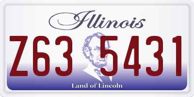 IL license plate Z635431