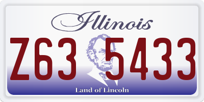 IL license plate Z635433