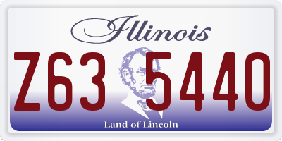 IL license plate Z635440