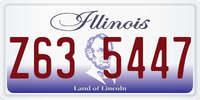 IL license plate Z635447