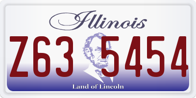 IL license plate Z635454