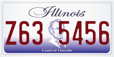 IL license plate Z635456