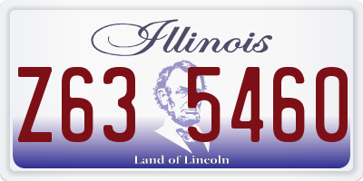 IL license plate Z635460