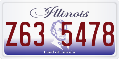 IL license plate Z635478