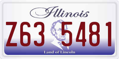 IL license plate Z635481