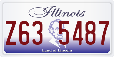 IL license plate Z635487
