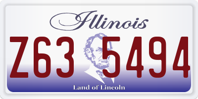 IL license plate Z635494
