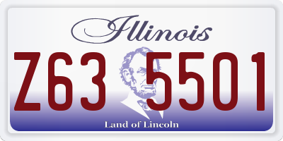 IL license plate Z635501