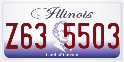 IL license plate Z635503