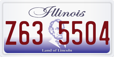 IL license plate Z635504