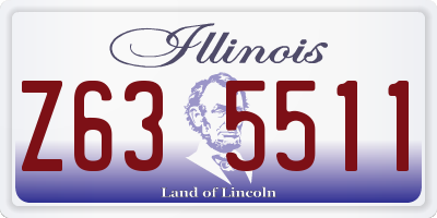 IL license plate Z635511