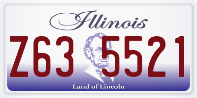 IL license plate Z635521