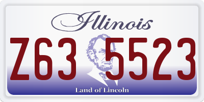 IL license plate Z635523