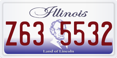 IL license plate Z635532
