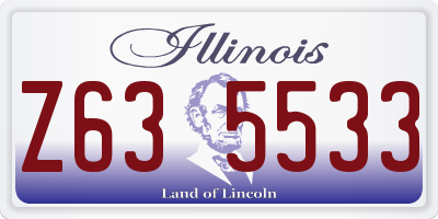IL license plate Z635533