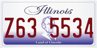 IL license plate Z635534