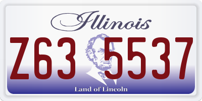 IL license plate Z635537