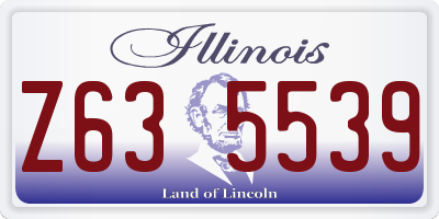 IL license plate Z635539