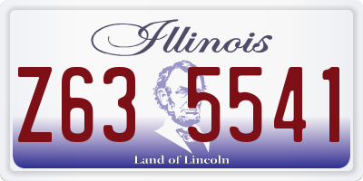 IL license plate Z635541