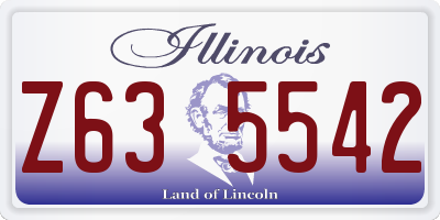 IL license plate Z635542