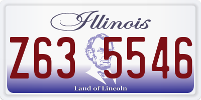 IL license plate Z635546
