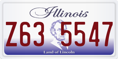 IL license plate Z635547