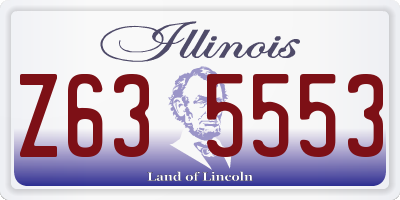 IL license plate Z635553
