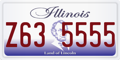 IL license plate Z635555
