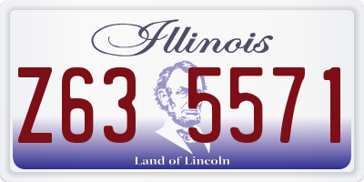IL license plate Z635571